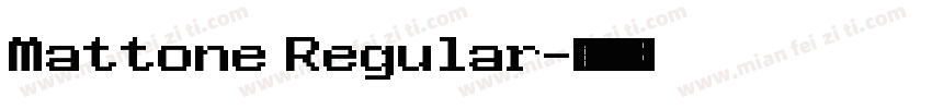 Mattone Regular字体转换